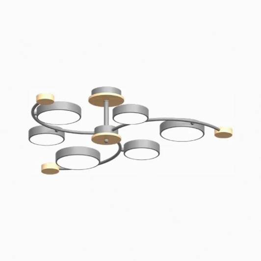 L3207-840 GR Потолочная люстра светодиодная на штанге LED4U LED4U L3207-840 GR