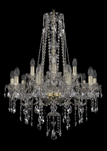1415/10+5/220/h-86/G Подвесная люстра Bohemia 1415 1415/10+5/220/h-86/G