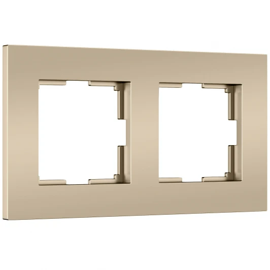 W0022911 Рамка на 2 поста Slab (шампань софт) Werkel W0022911 (a071624)
