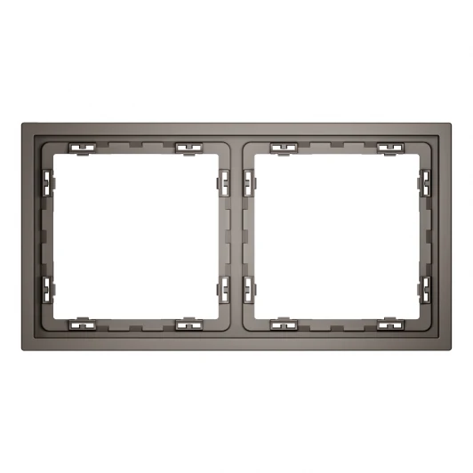 VLS100214 Рамка пластиковая на 2 пост (капучино) Voltum S70 VLS100214