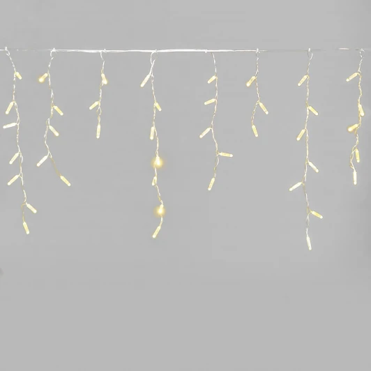 PIL120CAP-10-2CH Гирлянда Бахрома с колпачком 3,1 x 0,5 м шампань, 120 LED, провод прозрачный  ПВХ, IP65 Laitcom PIL120CAP-10-2CH