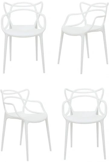 FR 0215K Комплект из 4-х стульев Masters белый Bradex Home FR 0215K