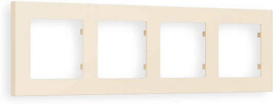 AF220334 Рамка Ambrella Volt ALFA Techno (Бежевый матовый) 4-ая AF220334