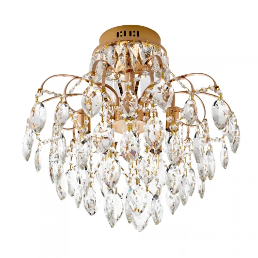 ML.1703.5 GD Потолочная люстра хрустальная на штанге Modelux MODELUX ML.1703.5 GD