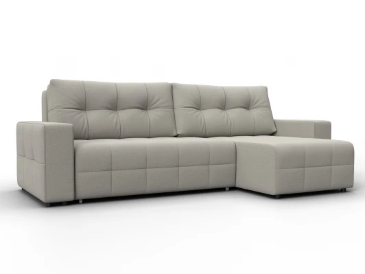 137597 Диван угловой Лига-122 угол универсальный (ДСП,Брус,Рогожка/Бежевый) Лига Диванов 137597