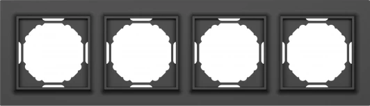 DEW21430 Рамка 4-я, Wave матовый карбон Donel A07 DEW21430