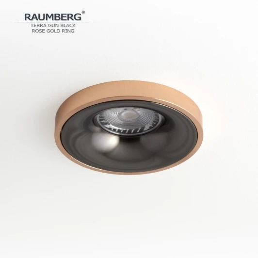 TerraGBk\RGd Встраиваемый светильник Raumberg TerraGBk\RGd Gun Black\Rose Gold