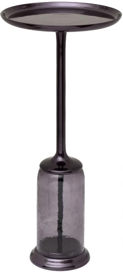 69-22448 Стол журнальный "Luster Black" d29,5*h66см Garda Decor арт.69-22448