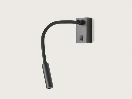 A1151 Matt black Спот для чтения светодиодный на гибкой ножке с выключателем Aromas del Campo Flexor A1151 Matt black
