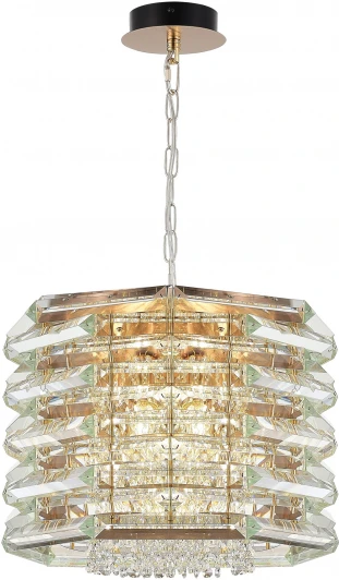 SL6137.203.08 Подвесной светильнк ST Luce Strozzi SL6137.203.08 медь/прозрачный E14 8*40W (220V, на цепи, круглые)