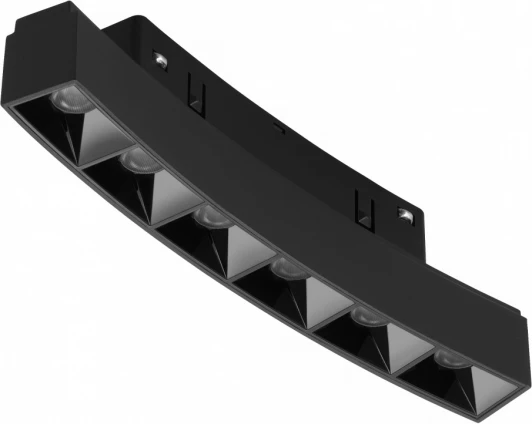 4822-036-L190-D1200-6W-110DG-3000K-BK Трековый Светильник магнитный радиусный 48V iLedex Vision48/22 4822-036-L190-D1200-6W-110DG-3000K-BK