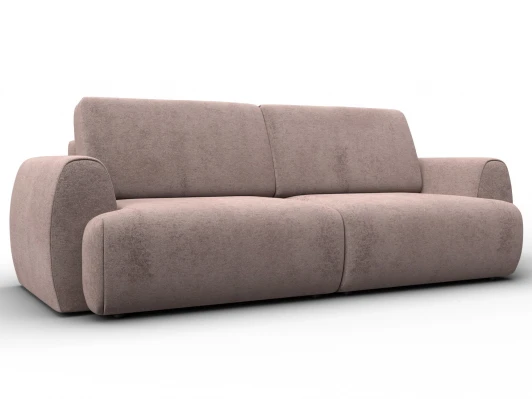 136931 Диван прямой Лига-115 НПБ (ДСП,Фанера,Велюр/Бежевый) Лига Диванов 136931