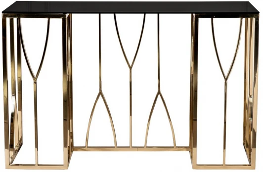 13RXC3102-GOLD Консольный стол Garda Decor 13RXC3102-GOLD (Золото/Черный)