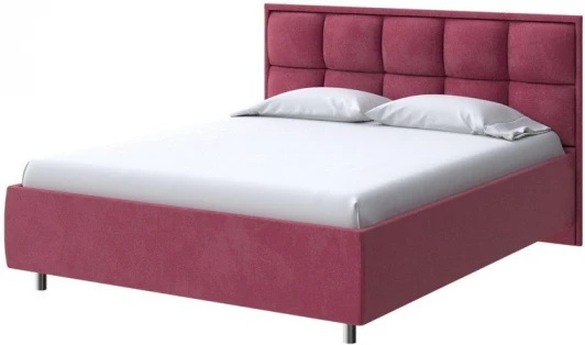 2019050 PROxSON Кровать Chessy без основания (Ткань: Велюр Casa Винный) 80x190