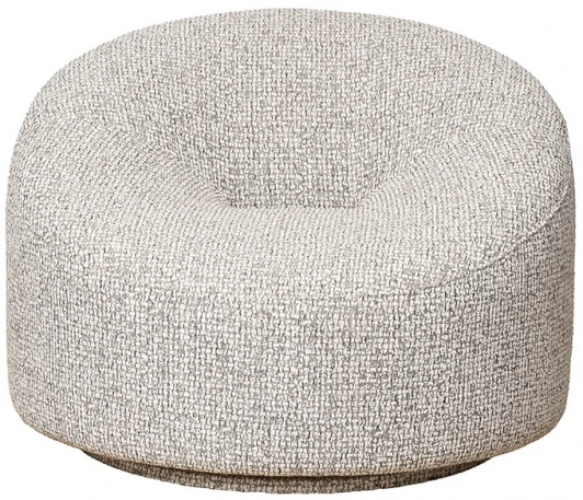 LUNA- SEPPIA SER Кресло поворотное LUNA шенилл серый SEPPIA SER 98*90*69см Garda Decor