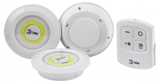 SB-511 Мебельный светильник светодиодный 3 шт. на батарейках с пультом ЭРА SB-511 SB-511