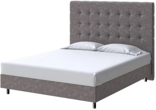 2012821 PROxSON Кровать Madrid Boxspring Standart (Ткань: Велюр Gratta 7 Жареный миндаль) 160x200