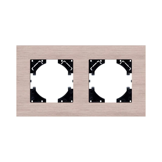 RA2GD Рамка 2-постовая золотой Kollinger Reflex AL RA2GD