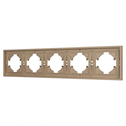 053854 Рамка пластиковая FRM-TENDO-PL-5-GD (Arlight, Песочный) 053854