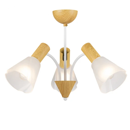 1131/3P Потолочная люстра на штанге Escada Vardo 1131/3P E14*40W White/Wood