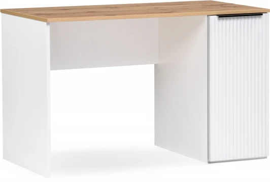 610757 Компьютерный стол Notta Энтони 120х70х77 дуб вотан / белый (ЛДСП/Белый, /Белый) арт.610757