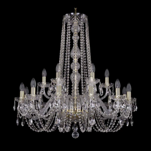 1402/12+6/300/h-90 G Подвесная люстра Bohemia 1402 1402/12+6/300/h-90/G