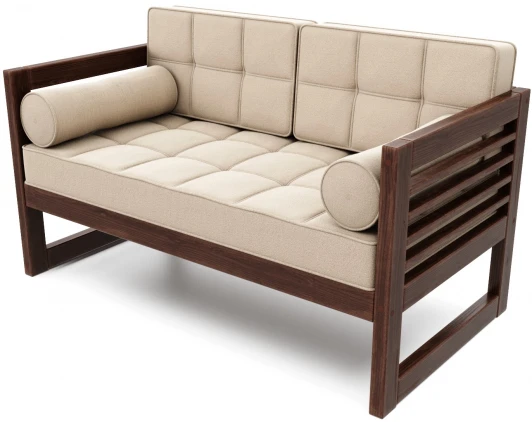 21900 Диван Arsko прямой Сега М орех велюр бежевый