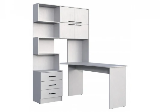 664906 Компьютерный стол Эльброни правый белый 664906