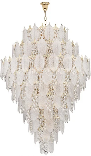 5049/89 Подвесная люстра Odeon Light Tears 5049/89 золото/прозрачный/металл/хрусталь/стекло E14 89*25W