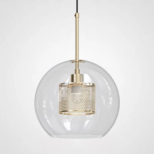 CATCH01 Подвесной светильник Catch Brass D24 ImperiumLoft Catch01 (186706-26) (220V, на проводе, шар)