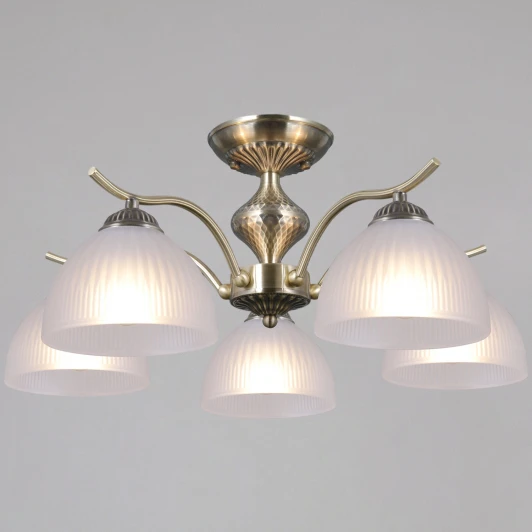 IL0896-5CSQ-26 AB ELITE Потолочная люстра на штанге ILLUMICO IL0896-5CSQ-26 AB ELITE