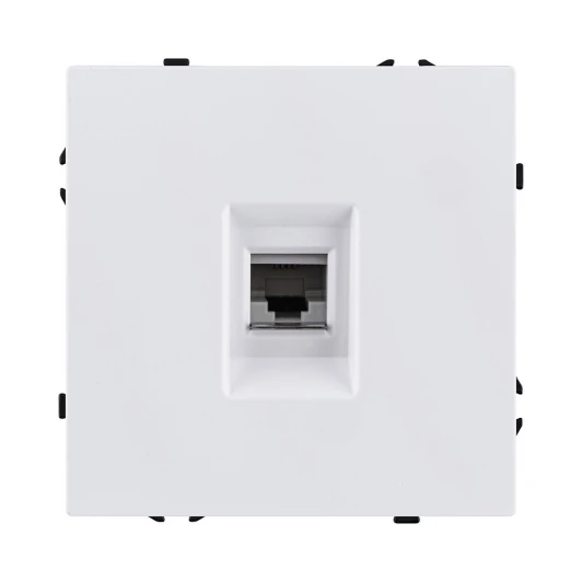 EC-019WG Розетка телефонная RJ11 белый глянцевый Kollinger Eclipse EC-019WG