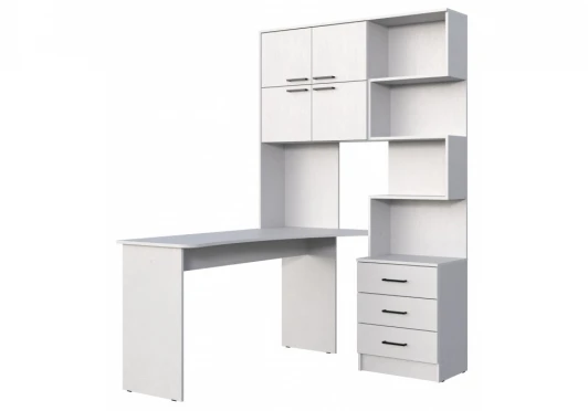 664904 Компьютерный стол Эльброни левый белый 664904