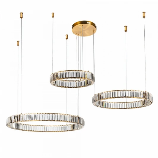 1135/17 SP-106 Подвесная люстра Divinare Renata 1135/17 SP-106 (LED, 220V, хрусталь, на тросе, кольцо)