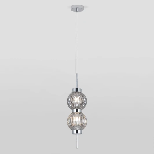 50186/2 хром Подвесной светильник Eurosvet Plaza 50186/2 хром