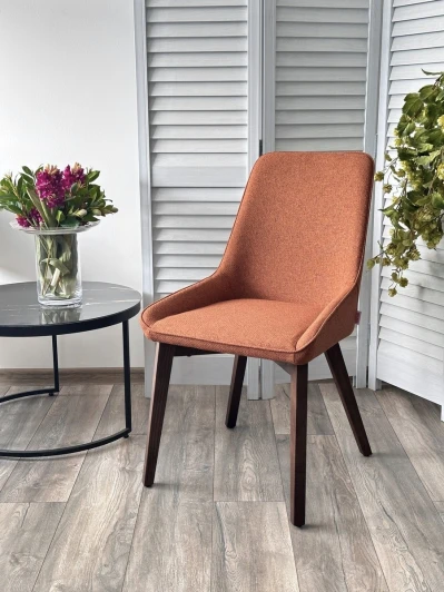 614M05821 Стул CRISTIAN Future-009 латте, велюр / орех, ®DISAUR