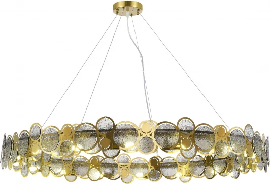 SL6133.313.16 Подвесной светильник ST Luce Swatch SL6133.313.16 Латунь/Дымчатый G9 16*5W (220V, на тросе, круглые)