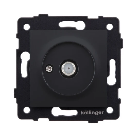 REA-020BM Розетка спутниковая SAT черный матовый Kollinger REA-020BM для Aspekt, Eleganz, Reflex