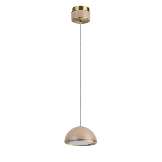 5453/6L Подвесной светильник светодиодный Odeon Light Lulu 5453/6L светлая бронза/бежевый/металл/керамика/акрил LED 6W 3000K
