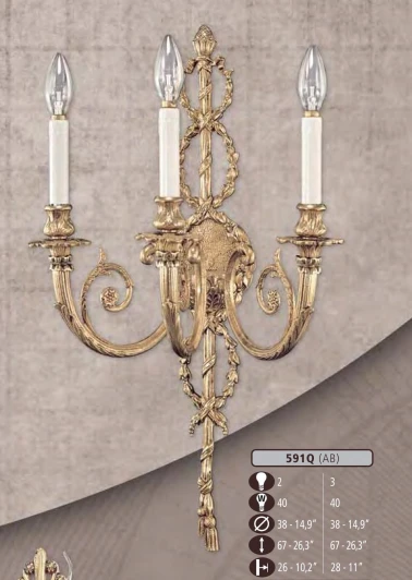 591Q/2 AB Бра Riperlamp 591Q 591Q/2 AB