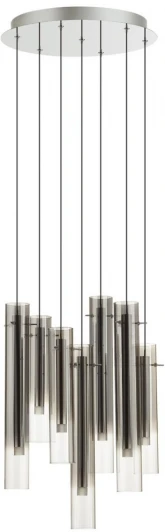 5061/32LA Подвесная люстра Odeon Light Shiny 5061/32LA PENDANT серебристый/дымчатый/металл/стекло LED 7*4W 3000K