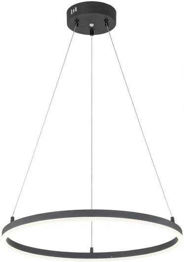 10254/1LED Black APP Подвесной светильник Escada Void 10254/1LED 43W Black APP (регулировка яркости, 220V, пульт управления, управление смартфоном, на тросе, кольцо)