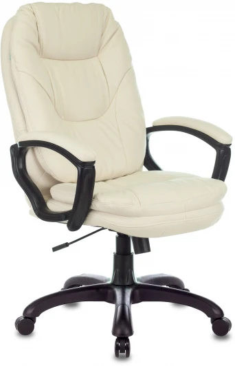 CH-868N/WHITE Кресло руководителя Бюрократ CH-868N слоновая кость OR-10 эко.кожа крестовина пластик