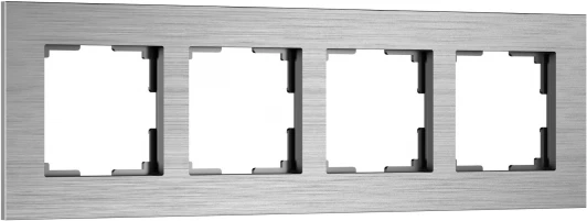 W0043506 Рамка на 4 поста (алюминий) Werkel W0043506 (a066328)