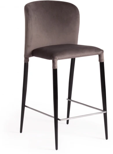 15465 Барный стул Tetchair ALVOR (Ткань,Металл/Серый,Черный)