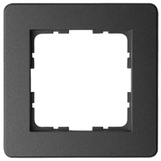 G1101PB Рамка на 1 пост (черный матовый) Jasmart G-Flex G1101PB