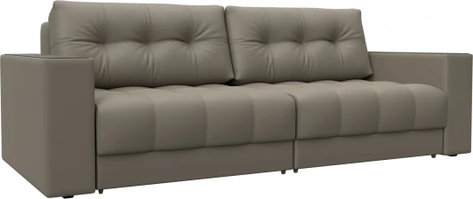 128398 Диван прямой с декором Лига-049 НПБ Лига Диванов (Экокожа) арт.128398