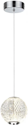 5007/5LA Подвесной светильник Odeon Light Crystal 5007/5LA хром/металл/акрил LED 5W 4000K 365лм (220V, на проводе, шар)