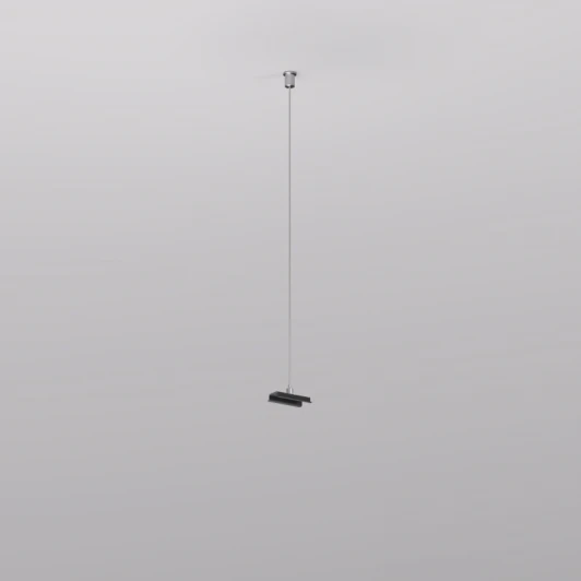 TR2127-BK Механический подвес для трека Denkirs Smart Base TR2127-BK 5м, черный, алюминий (на тросе)