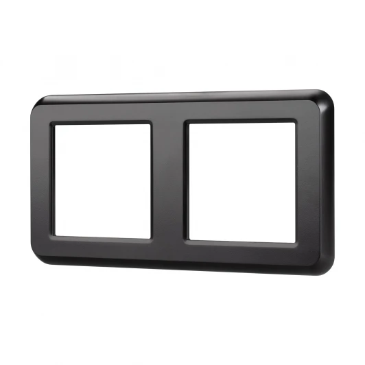 043778 Рамка пластиковая FRM-VERSA-PL-2-BK (Arlight) 043778